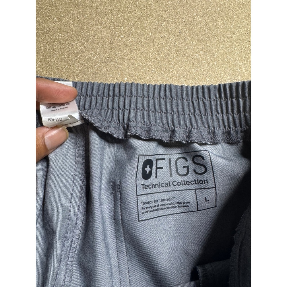 Figs Technical Collection Gray Teal Drawstring Sc… - image 5
